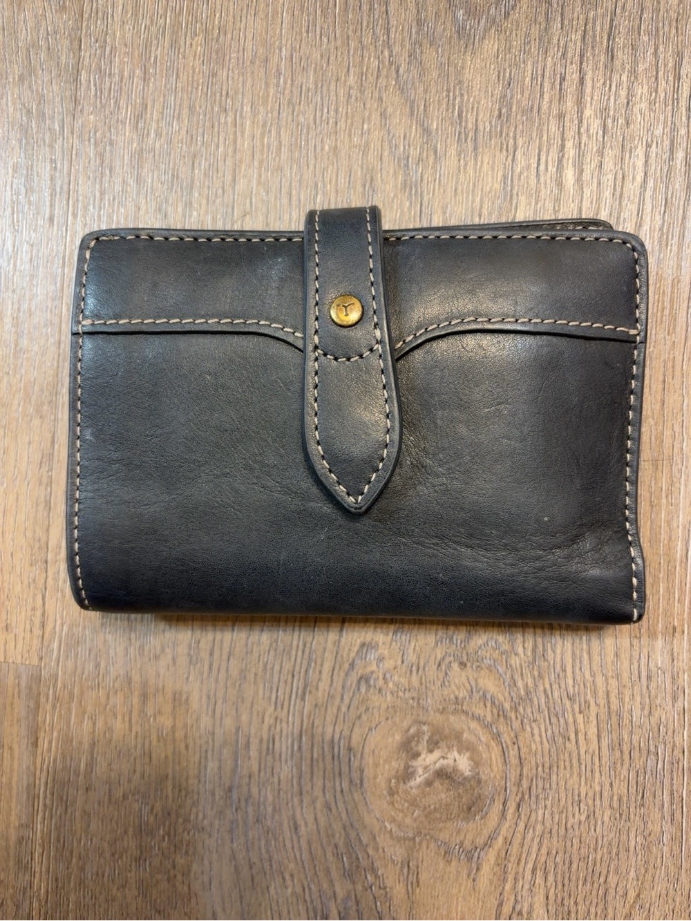 New Tecovas genuine leather wallet in black